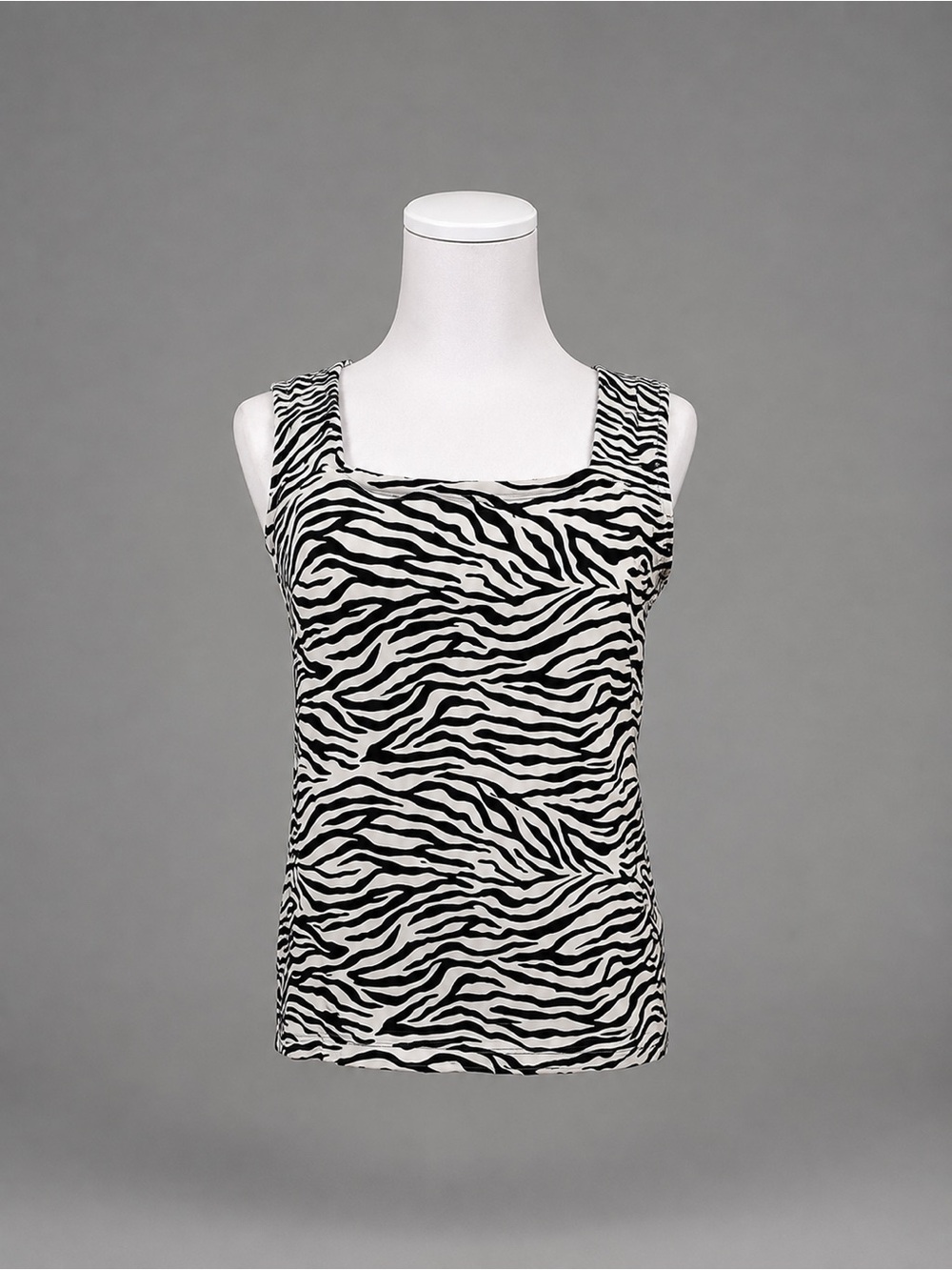 Tricotto Large Animal Print Tank Shell Top